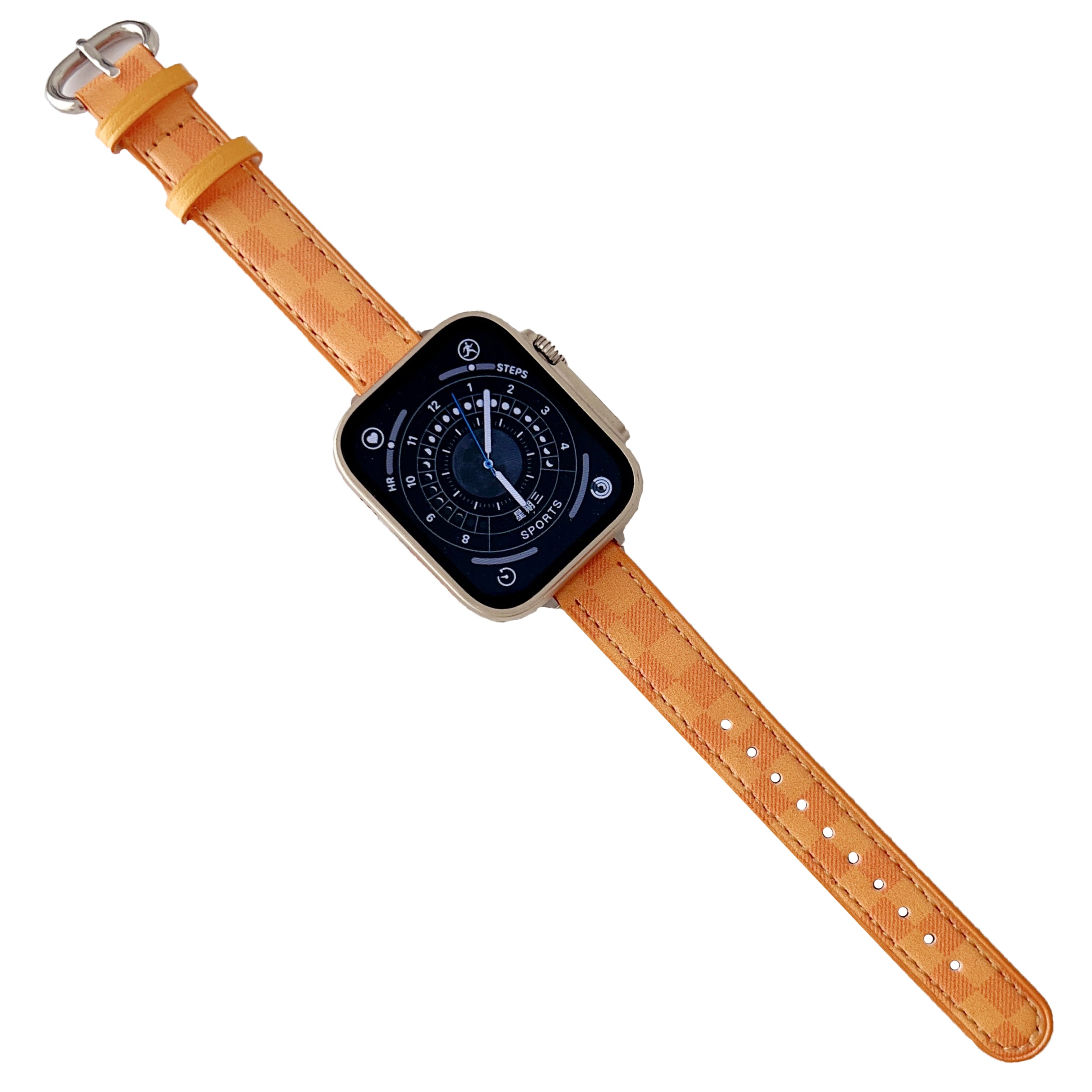 For Apple Watch Ultra 2 49mm Series 9 45mm SE (2023) 44mm Ultra 49mm 8 7 45mm 6 5 4 SE (2022) SE 44mm 3 2 1 42mm Genuine Cow Leather Band Grids Pattern Watch Strap For Apple Watch Ultra 2 49mm Series 9 45mm SE (2023) 44mm Ultra 49mm 8 7 45mm 6 5 4 SE (2022) SE 44mm 3 2 1 42mm Genuine Cow Leather Band Grids Pattern Watch Strap